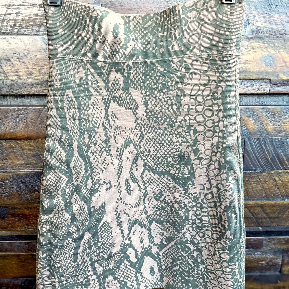 Short and sassy snake print mini skirt from BCBG